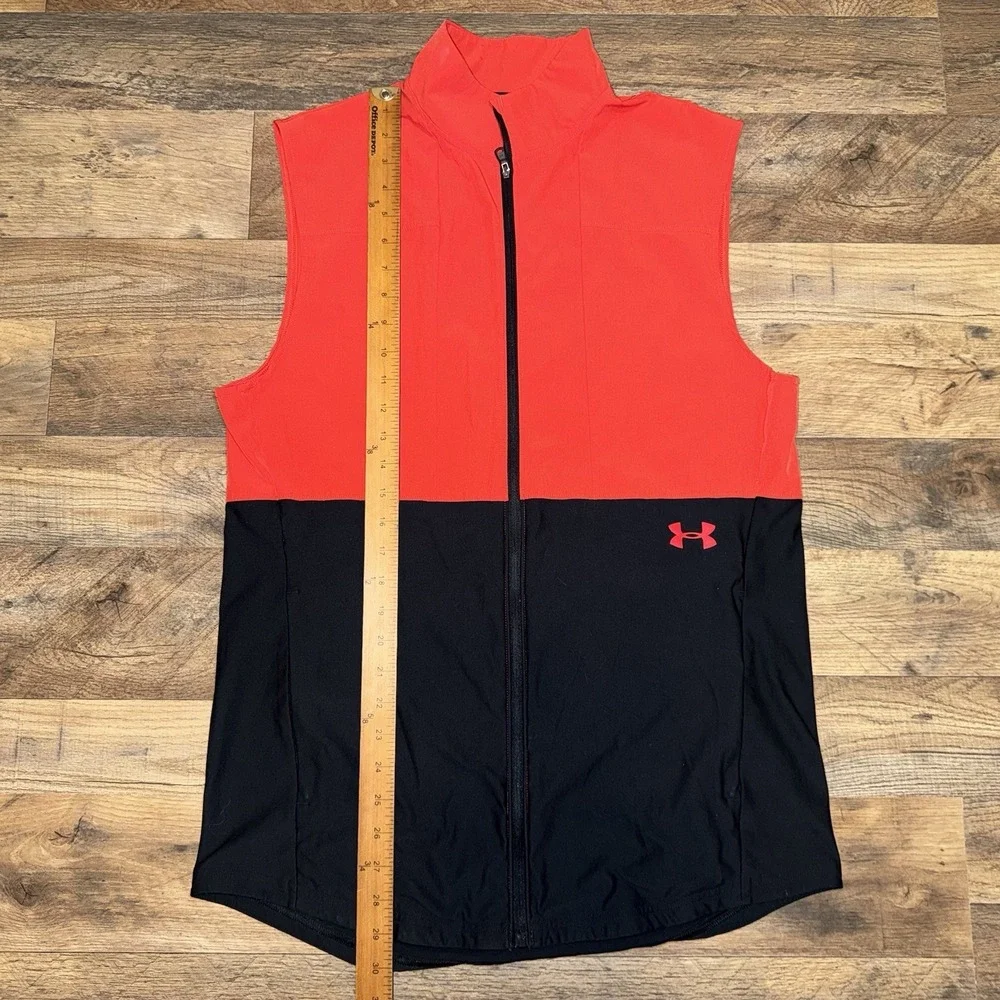 Under Armour Men's Vanish Hybrid Vest Size Large Red & Black Athletic